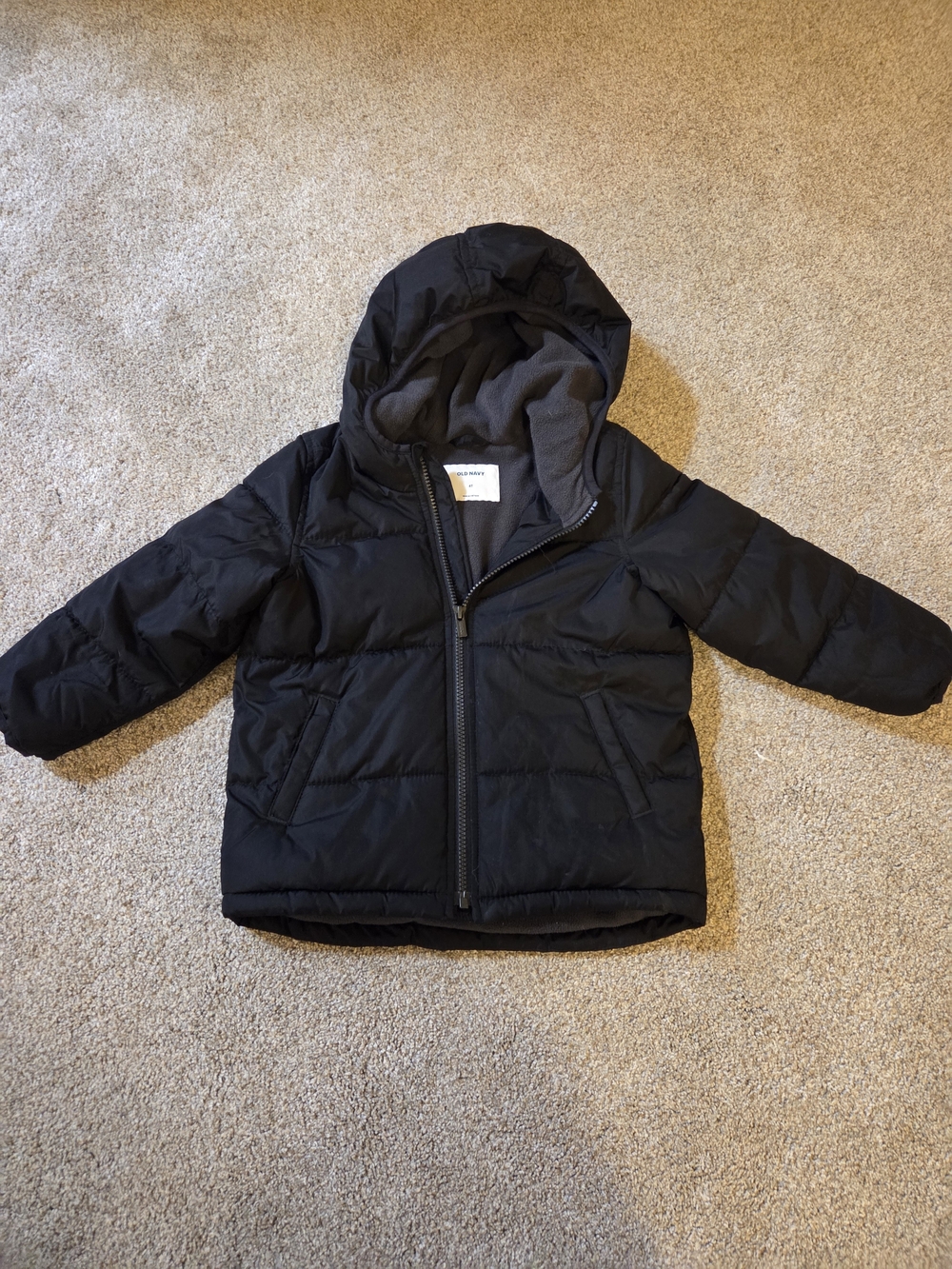 Old Navy Black Kids Hooded Puffer Jacket
